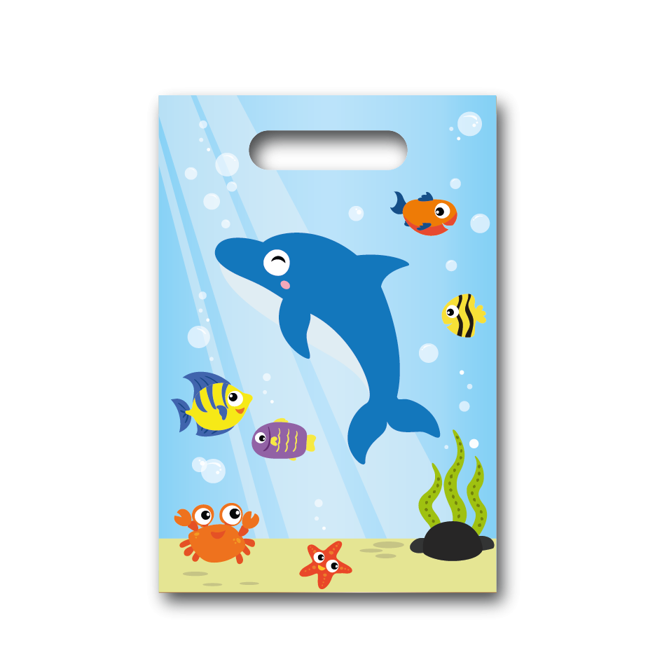 6 sacchetti per feste a tema oceano