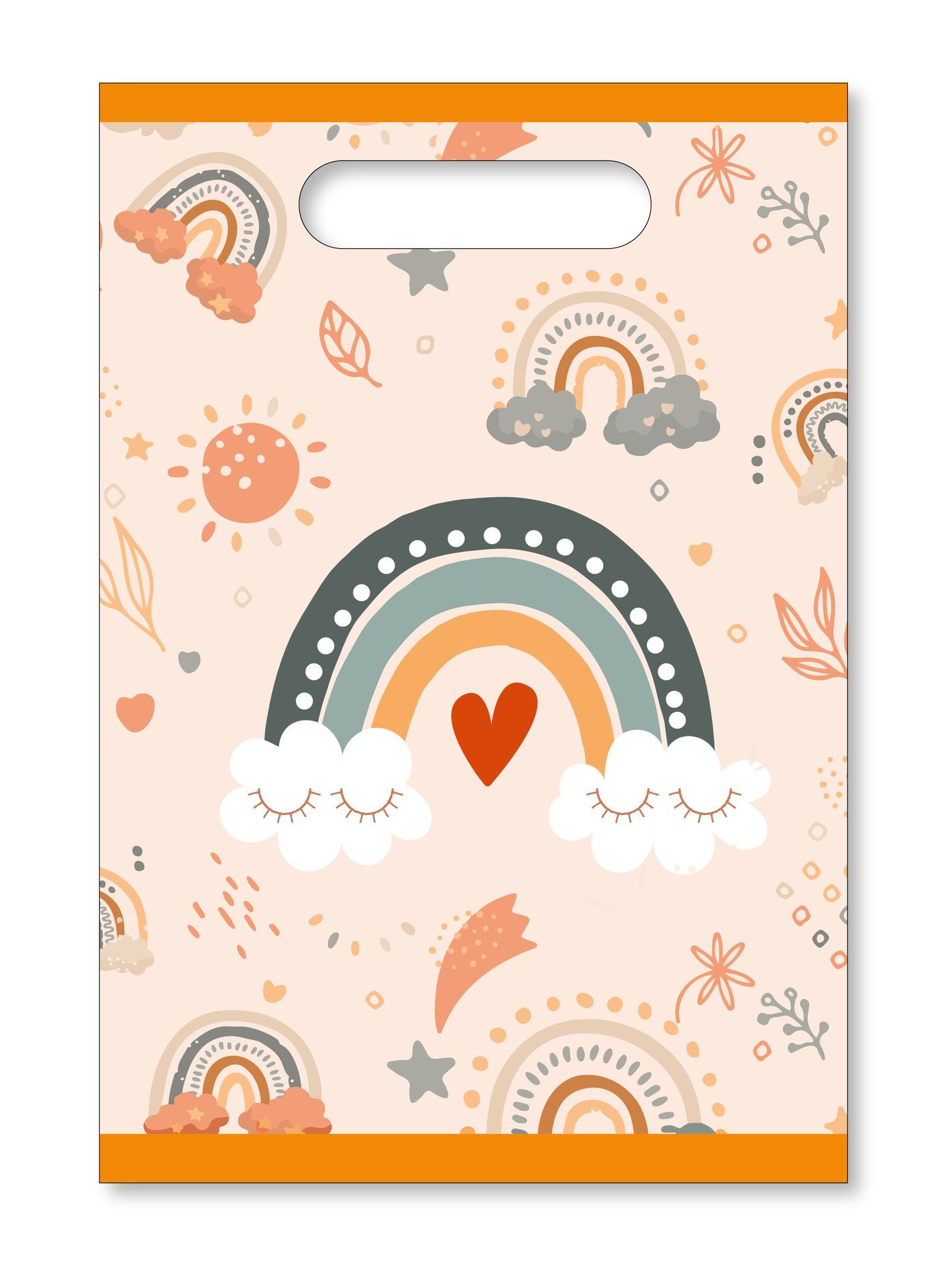 6 borse arcobaleno boho