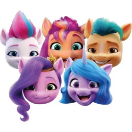 6 masques My Little Pony