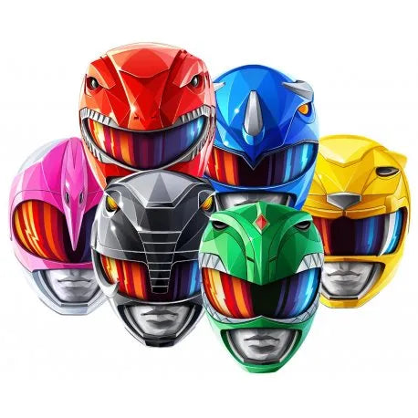 6 masques de Power Rangers