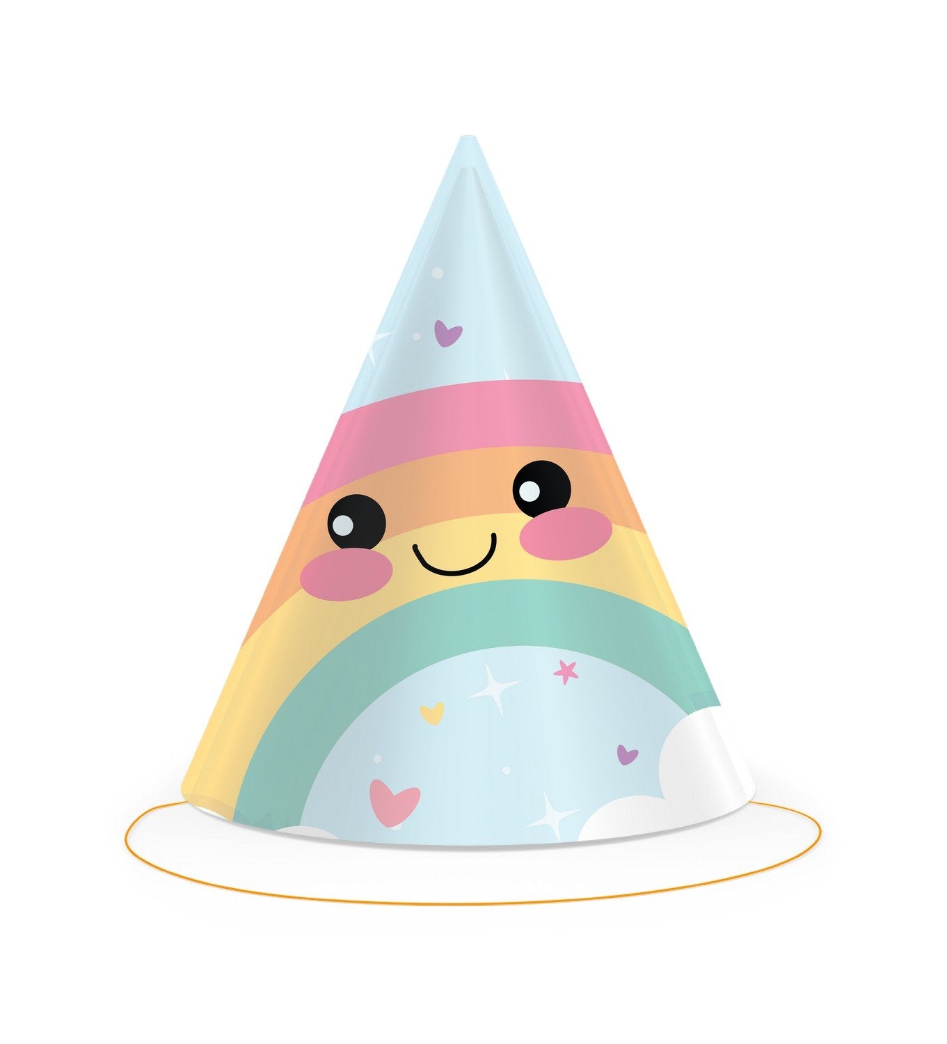 6 CAPPELLI DA FESTA ARCOBALENO