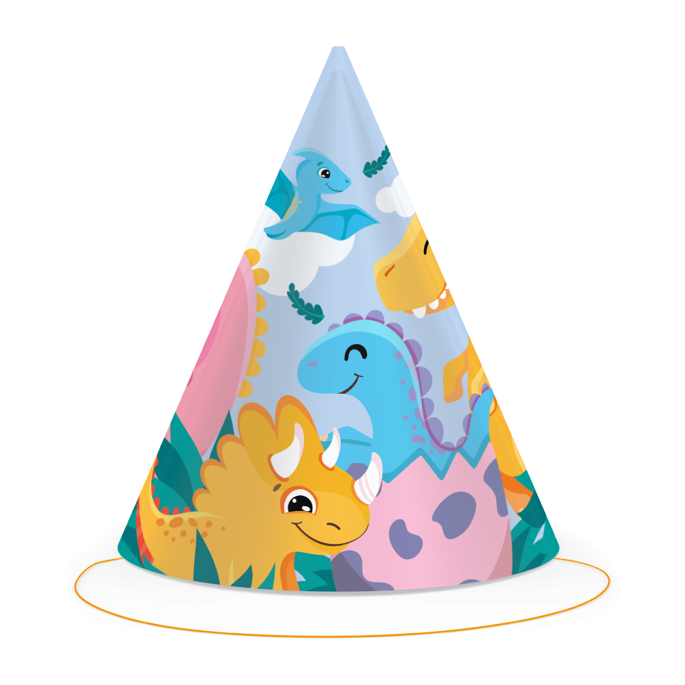 6 Gorros Funny Dinosaurs