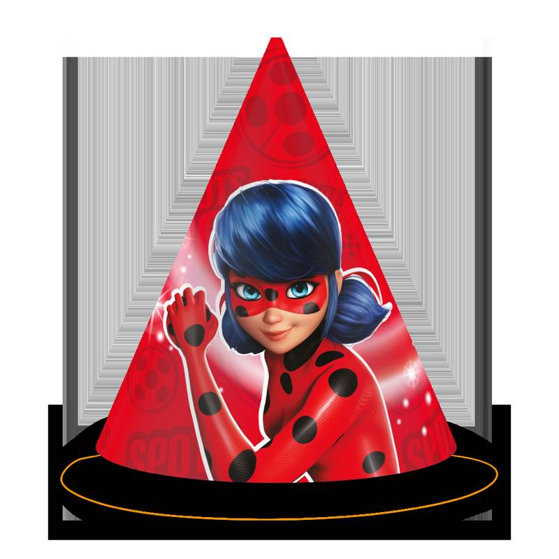6 Gorros Ladybug
