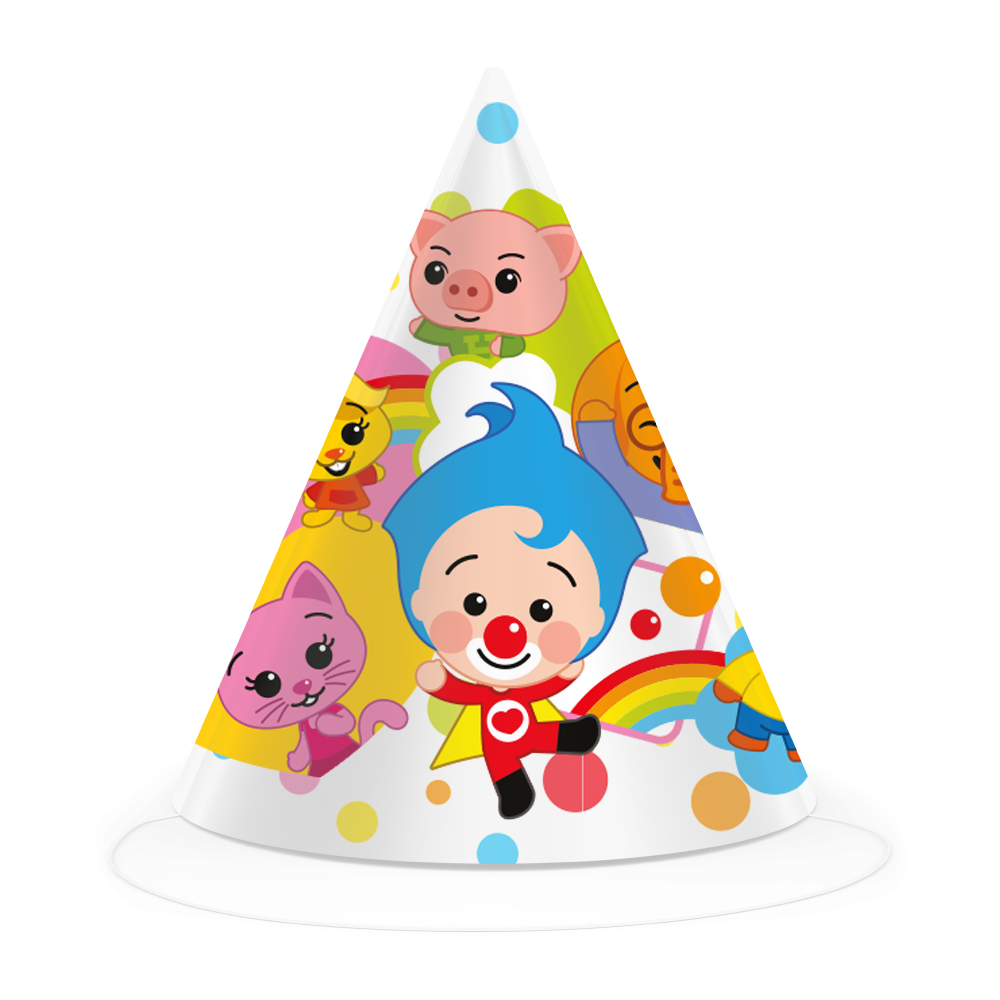 6 Gorros Payaso Plim Plim