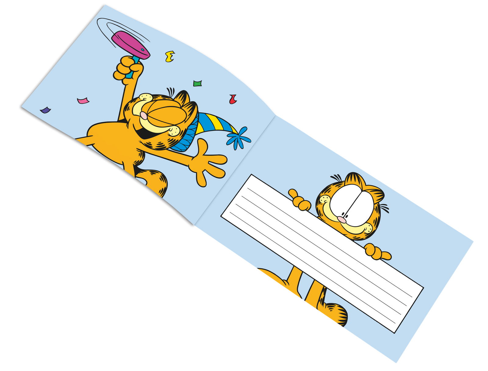 6 inviti Garfield 240 x 80 mm