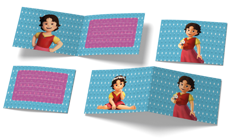 6 inviti Heidi 240 x 80 mm