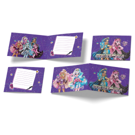 6 Invitaciones Monster High 240 x 80 mm