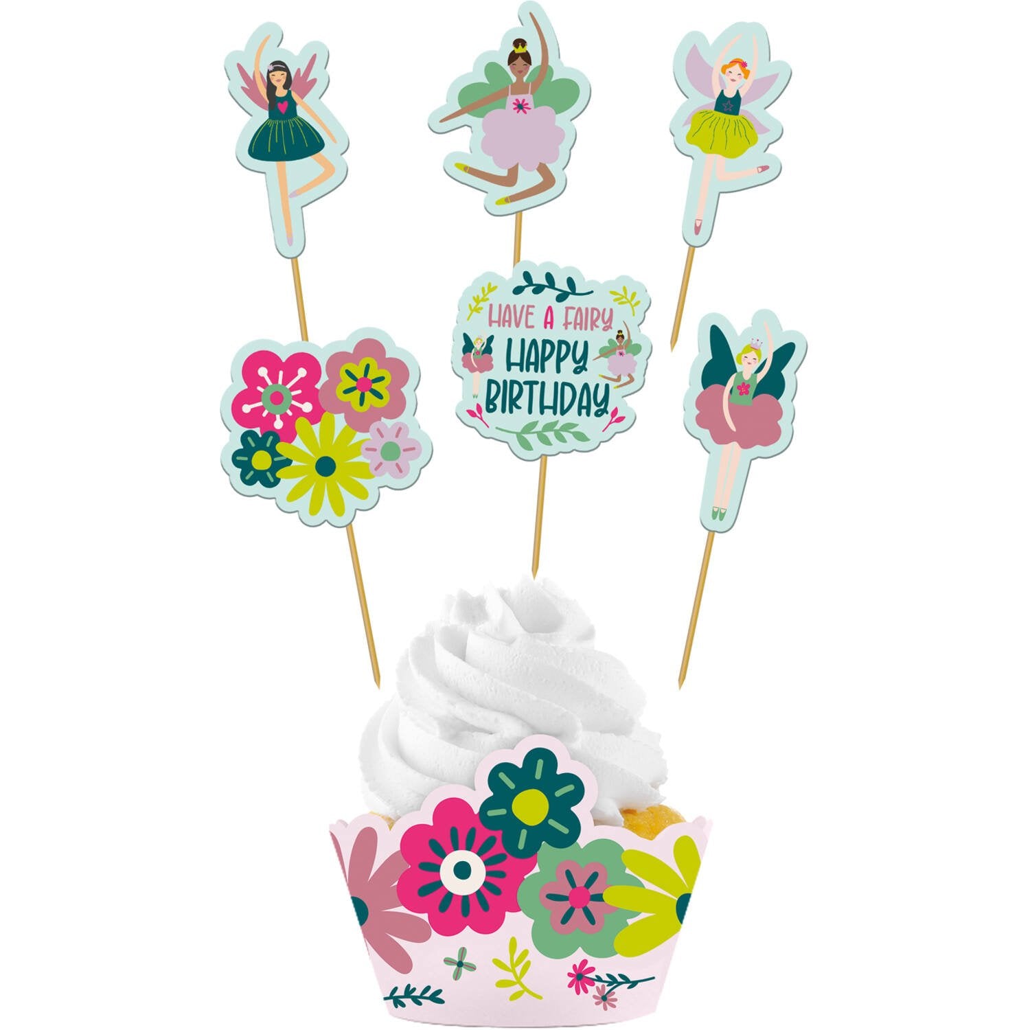 6 Decoración para Cupcakes Hada