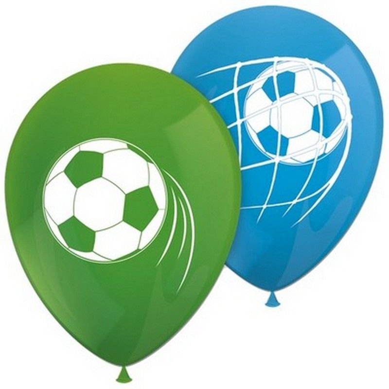 8 palloncini in lattice per tifosi di calcio