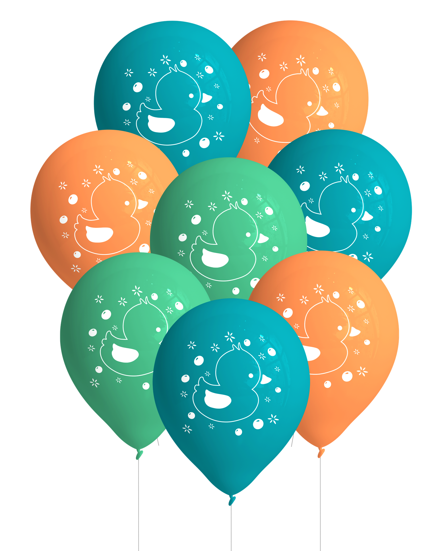 8 GLOBOS LATEX 27 CM BUBBLE BATH