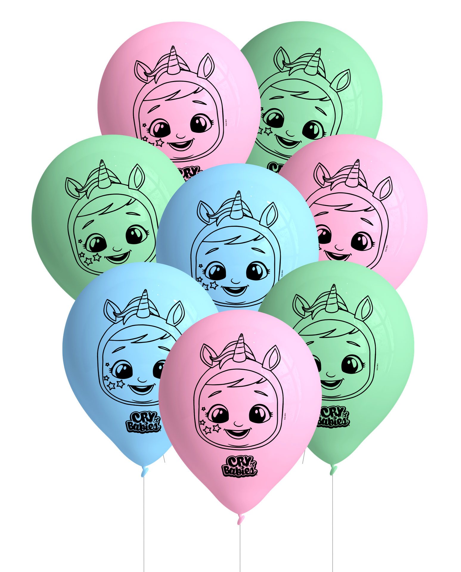8 palloncini Cry Babies