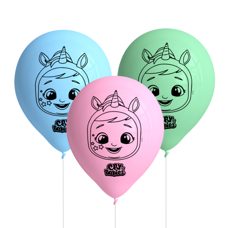 8 palloncini Cry Babies