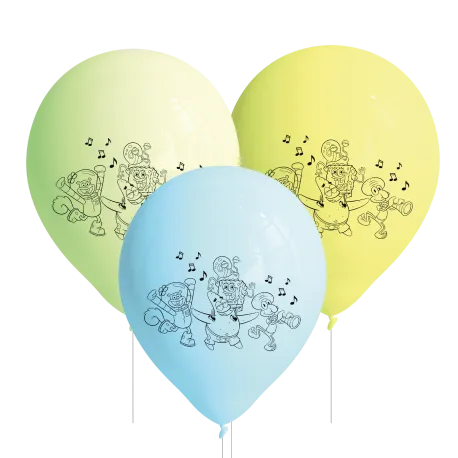 8 Globos Latex Bob Esponja