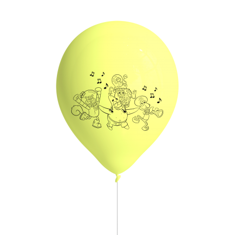 8 Globos Latex Bob Esponja