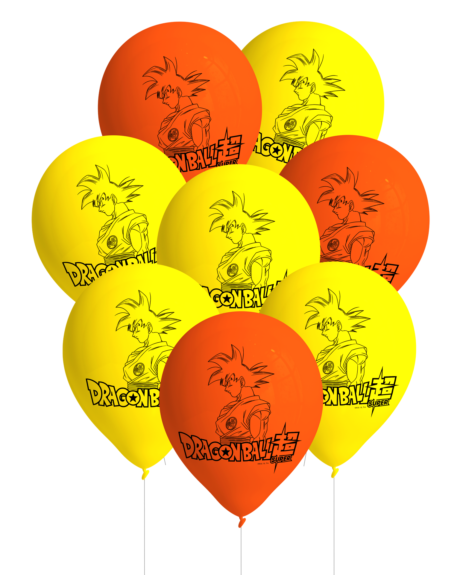 8 palloncini in lattice di Dragon Ball