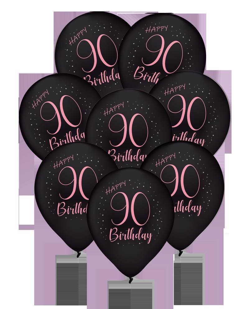 8 Globos Latex Elegant Pink 90