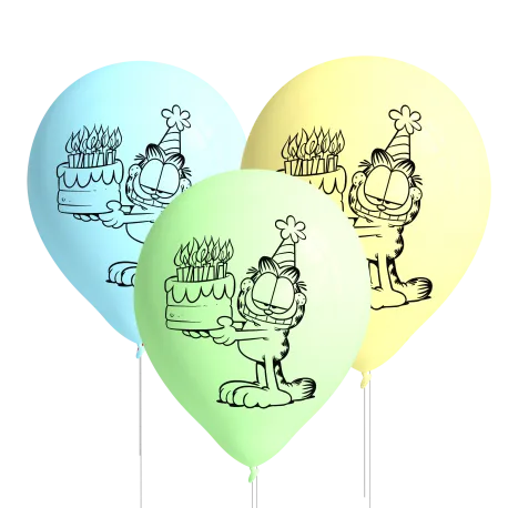 8 Globos Latex Garfield