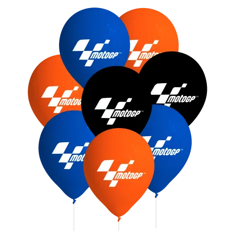 8 Globos Latex Moto GP