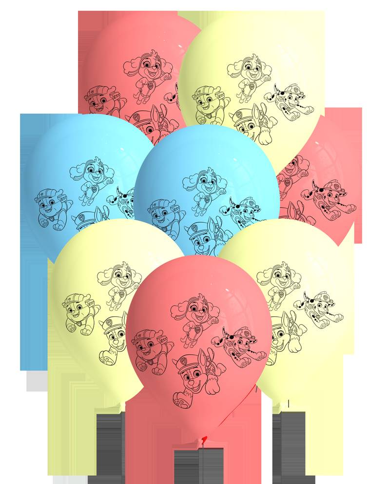 8 palloncini in lattice Paw Patrol