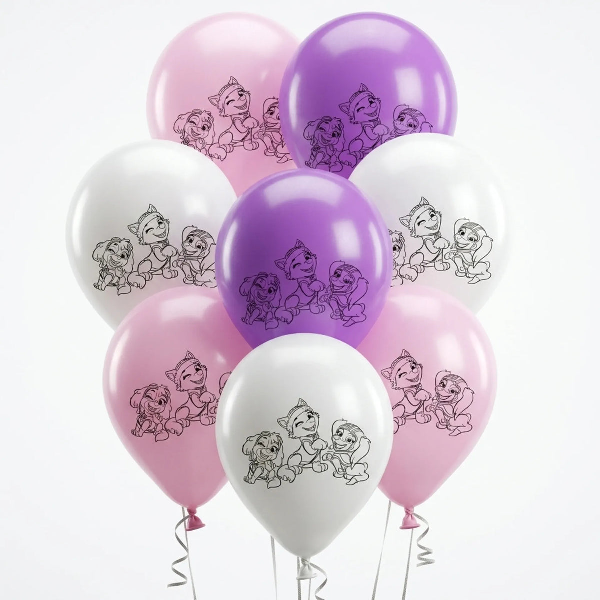 8 palloncini in lattice Skye