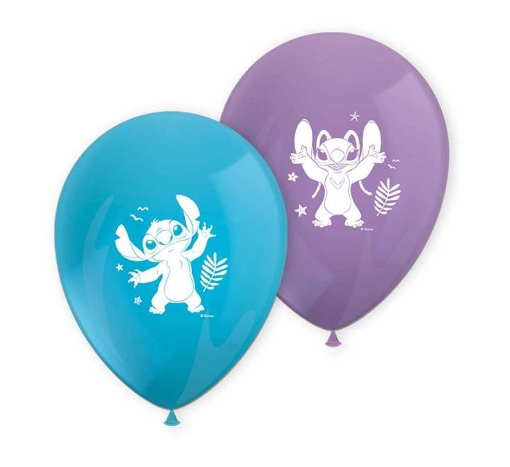 8 Globos Stitch de Látex