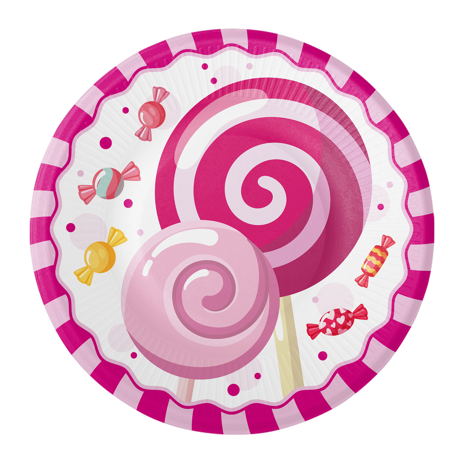 8 ASSIETTES À BONBONS DE 18 CM