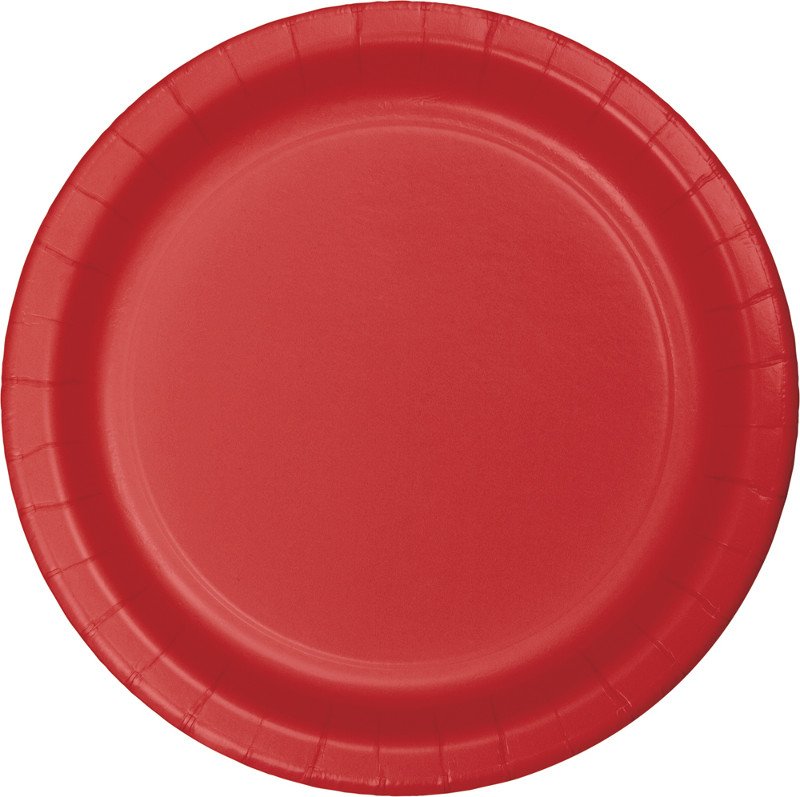 8 PIATTI 18 CM CLASSICO ROSSO