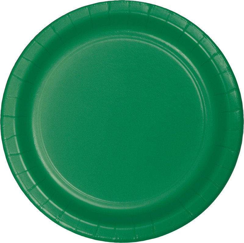 8 PIATTI 18 CM VERDE SMERALDO