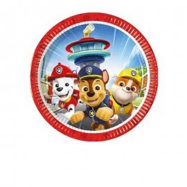 8 PIATTI PAW PATROL 20 CM