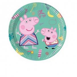 8 PLATOS 20 CM PEPPA PIG