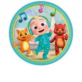 8 PLATOS 23 CM COCOMELON