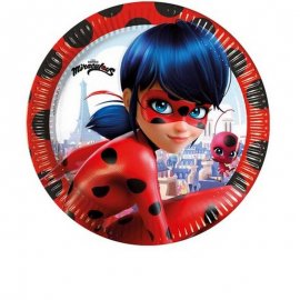8 PIATTI COCCINELLA 23 CM