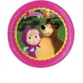 8 PIATTI 23 CM MASHA E ORSO
