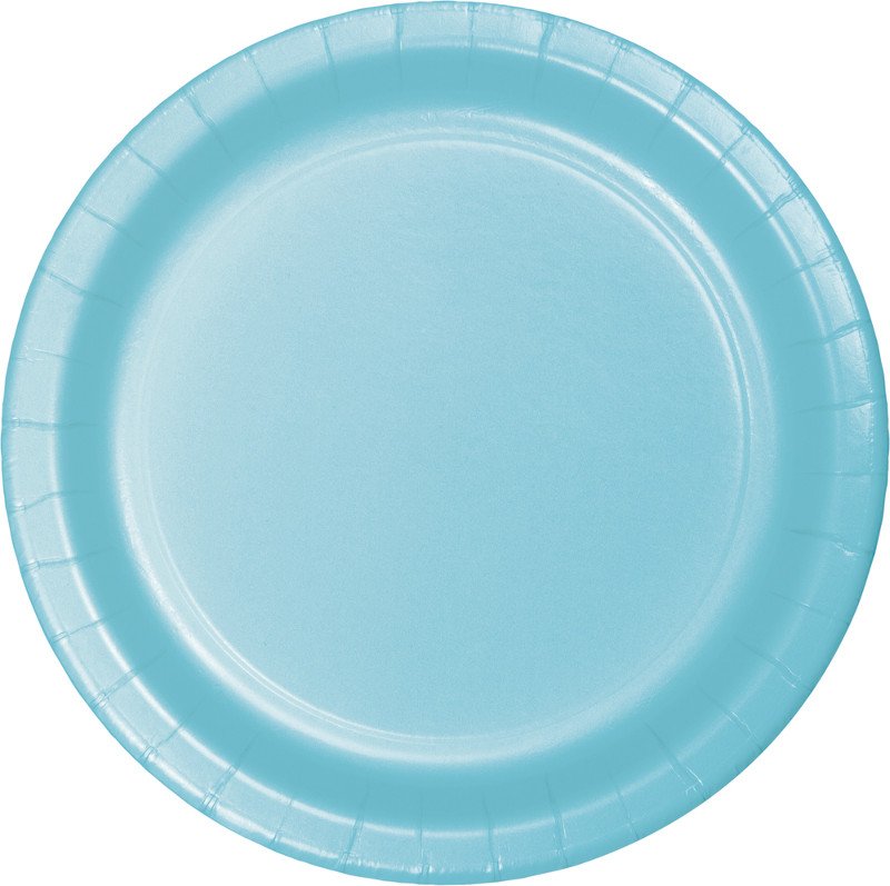 8 PIATTI 23 CM BLU PASTELLO