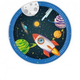 8 PIATTI ROCKET SPACE DA 23 CM