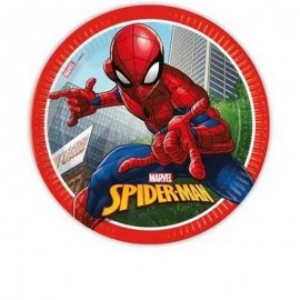 8 PLATOS 23 CM SPIDERMAN