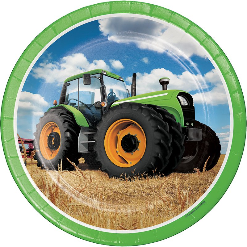 8 PIATTI 23 CM TRACTOR TIME
