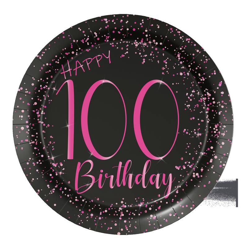 8 Platos 18 Cm Elegant Pink 100