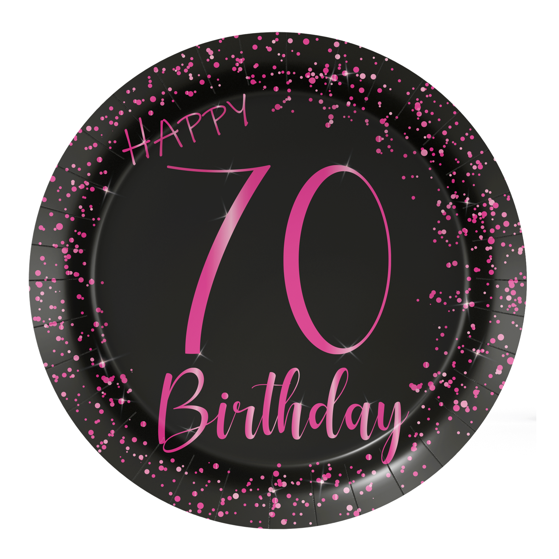 8 Platos 18 cm Elegant Pink 70 años