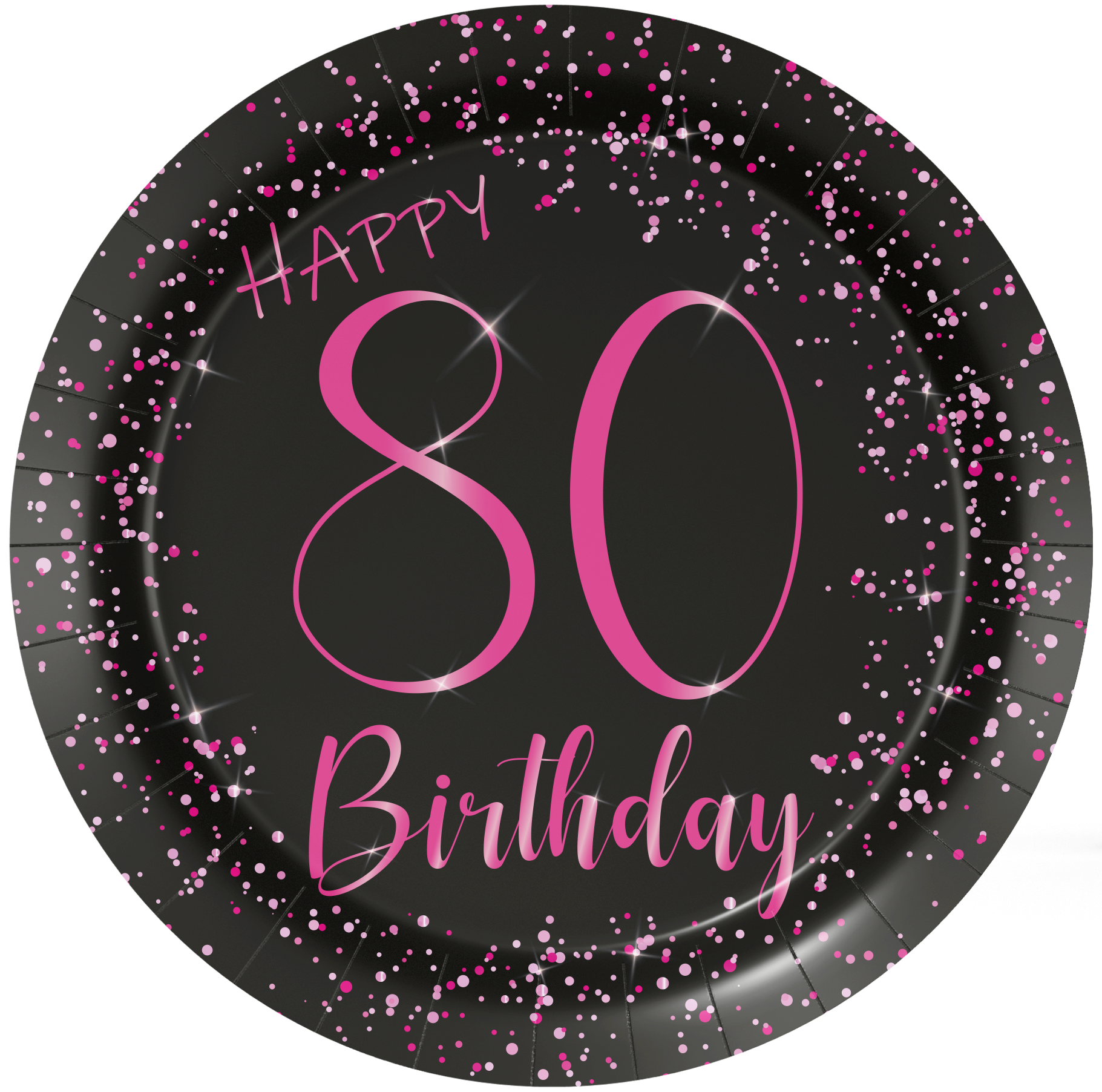 8 Platos 18 cm Elegant Pink 80 años