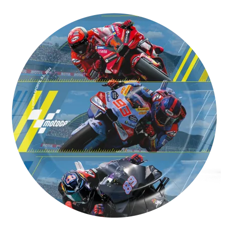 8 piatti Moto GP da 18 cm