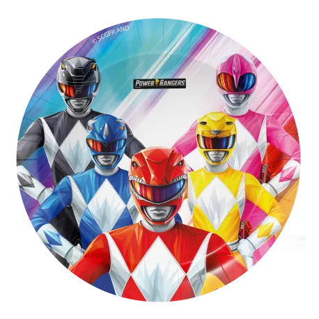 8 piatti Power Rangers da 18 cm
