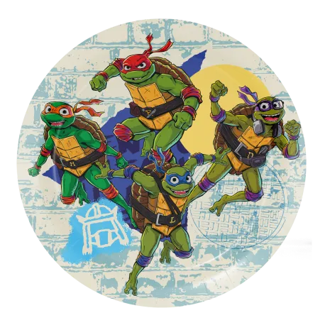 8 Platos 18 Cm Tortugas Ninja