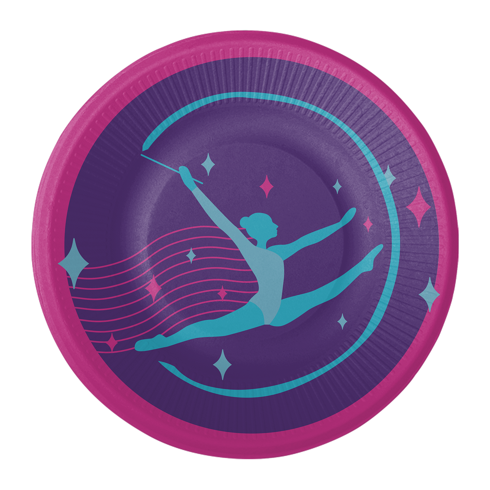 8 Platos 18 cm GYMNASTICS PARTY