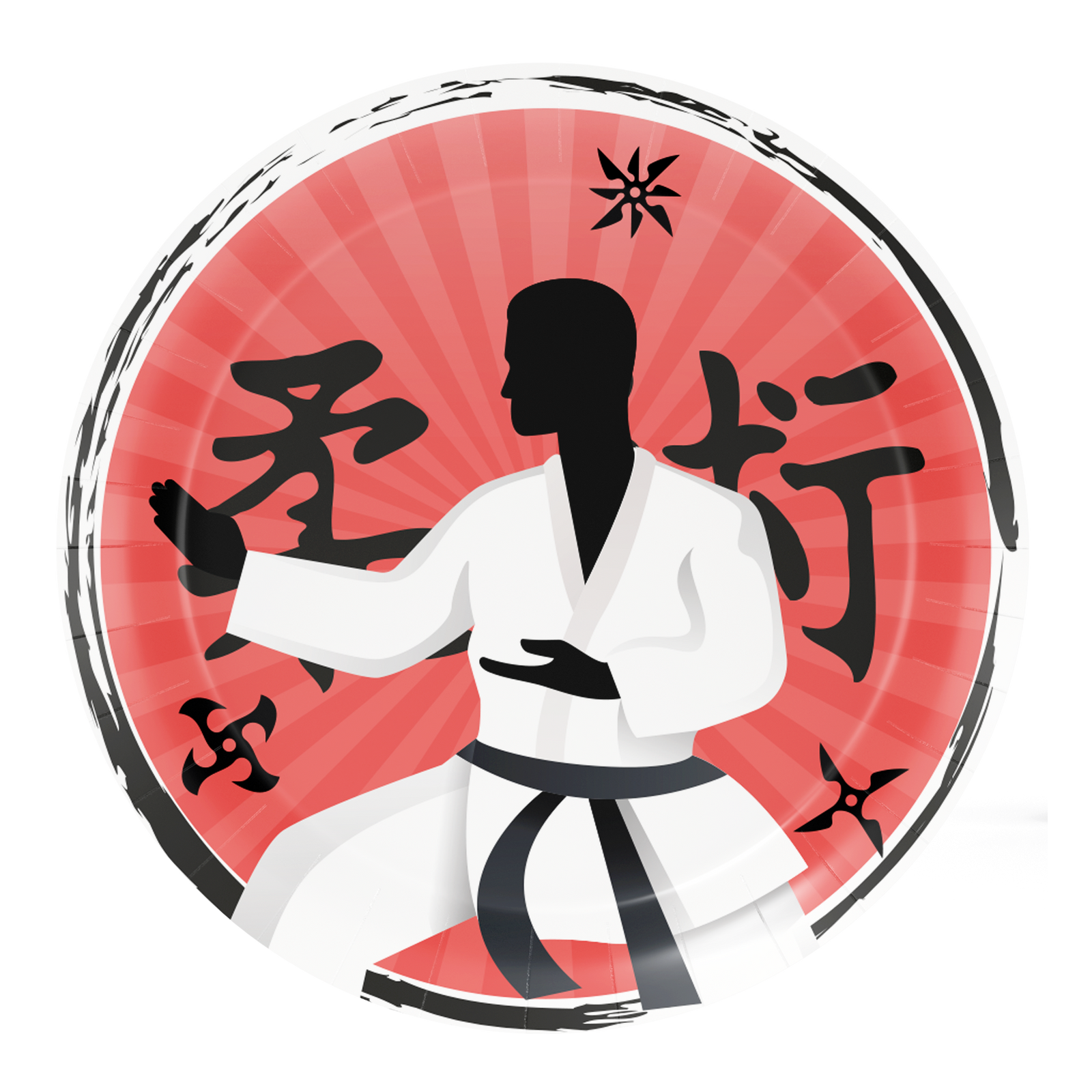 8 Piatti Karate Party 18 cm