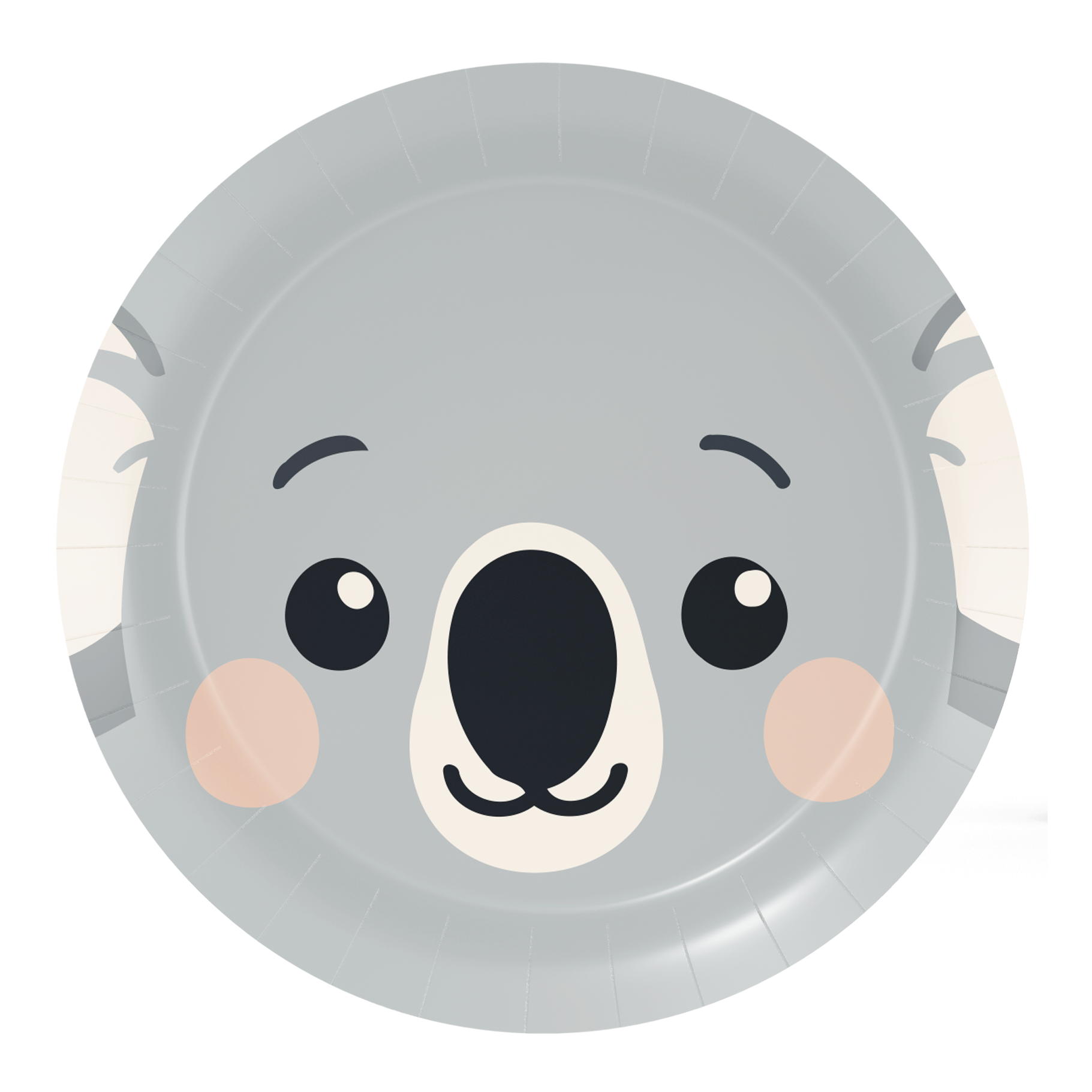 8 Platos 18 cm KOALA ANIMAL FACES