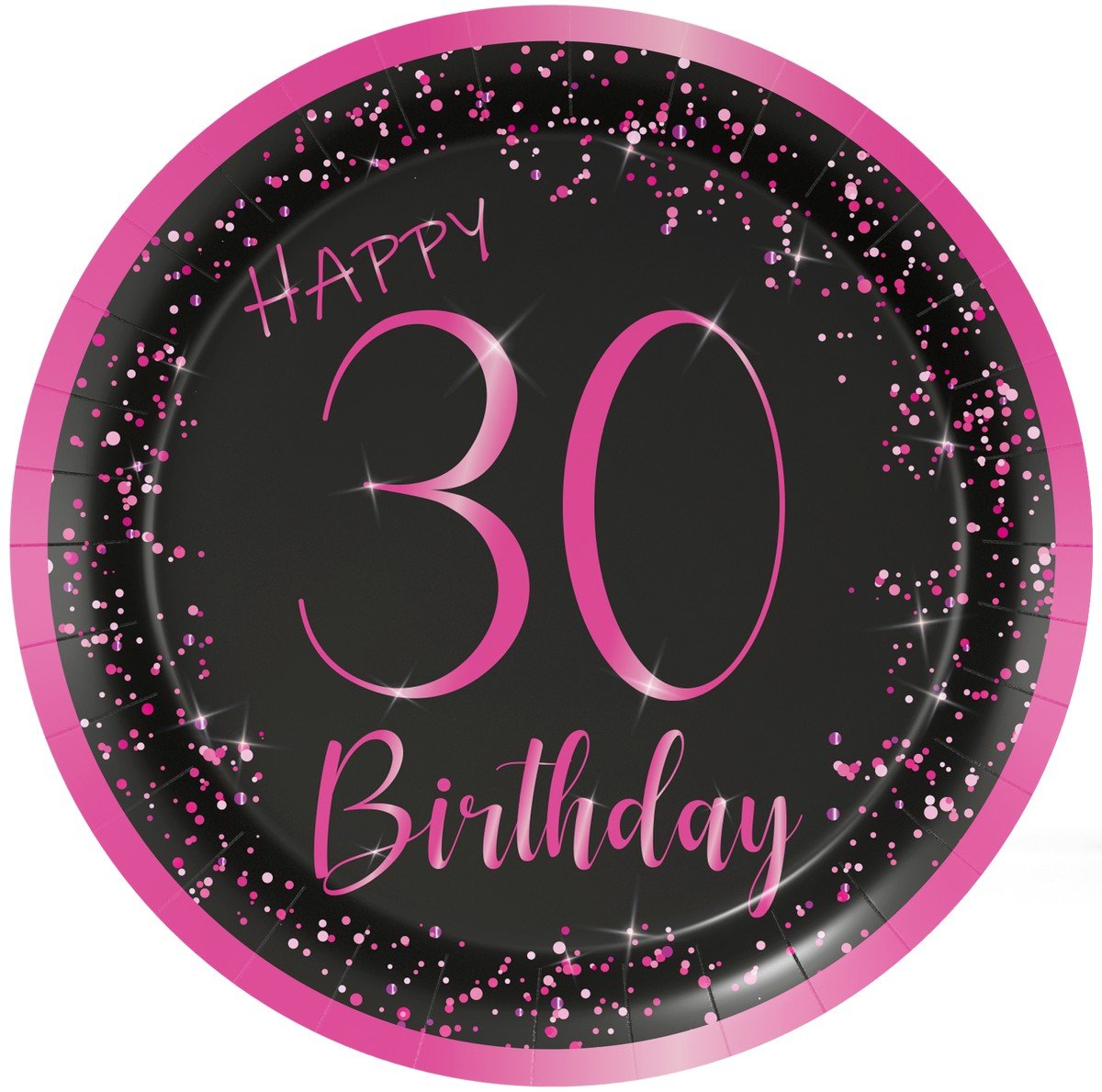 8 Platos 23 cm Elegant Pink 30 años