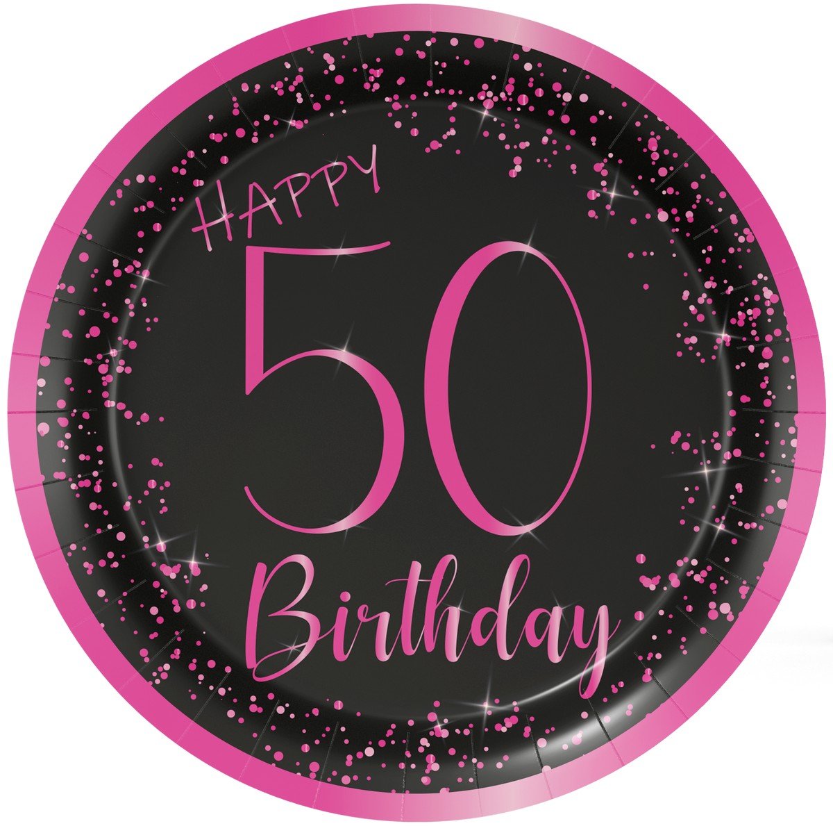 8 Platos 23 cm Elegant Pink 50 años