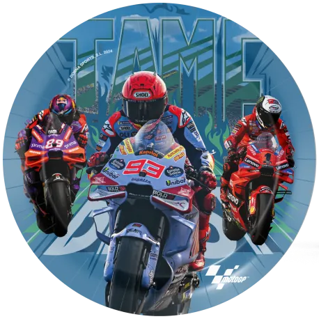 8 piatti Moto GP da 23 cm