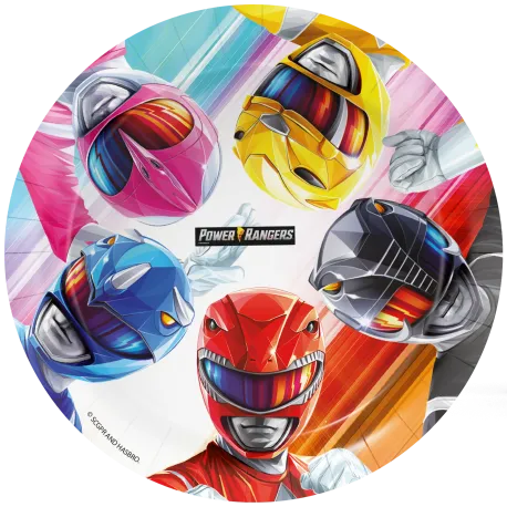 8 Platos 23 Cm Power Rangers